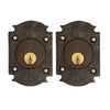 Textured Bronze Deadbolt - Patio Euro - Double Cylinder