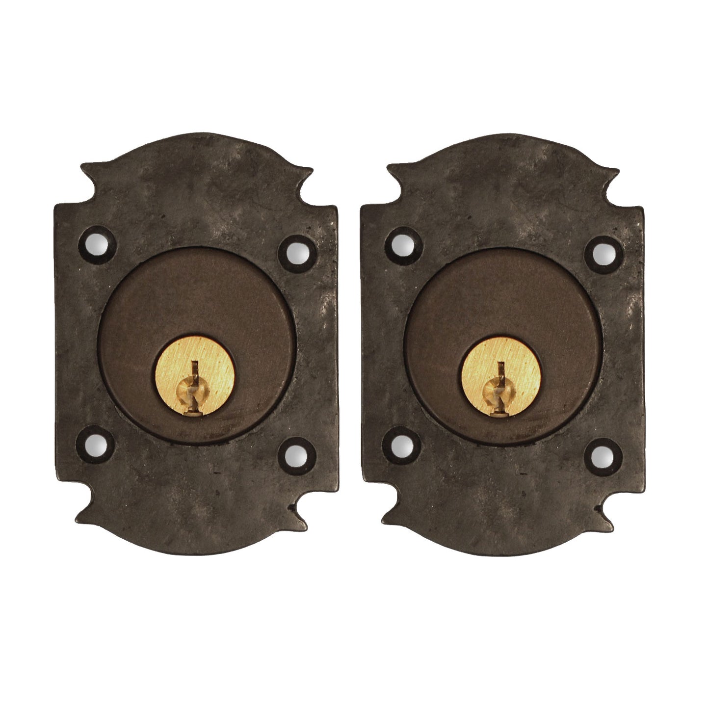 Textured Bronze Deadbolt - Patio Euro - Double Cylinder
