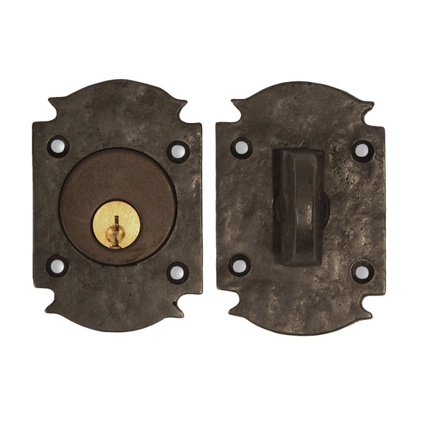 Textured Bronze Deadbolt - Patio Euro - Single Cylinder