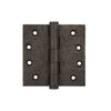 Textured Bronze Butt Hinge - 4" x 4" - Button Tip