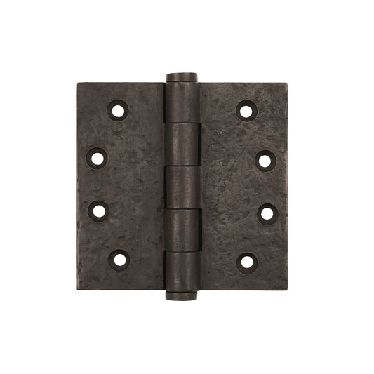 Textured Bronze Butt Hinge - 4" x 4" - Button Tip