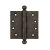 Textured Bronze Butt Hinge - 4" x 4" - Ball Tip
