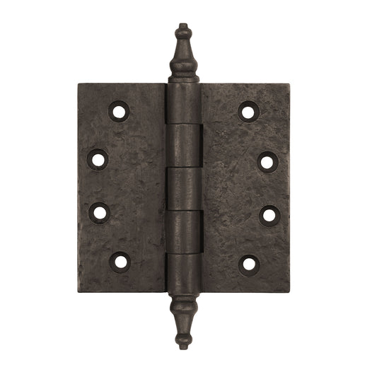 Textured Bronze Butt Hinge - 4" x 4" - Steeple Tip