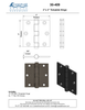 Bronze Template Hinge - 3" x 3"