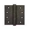Textured Bronze Butt Hinge - 4-1/2" x 4-1/2" - Button Tip