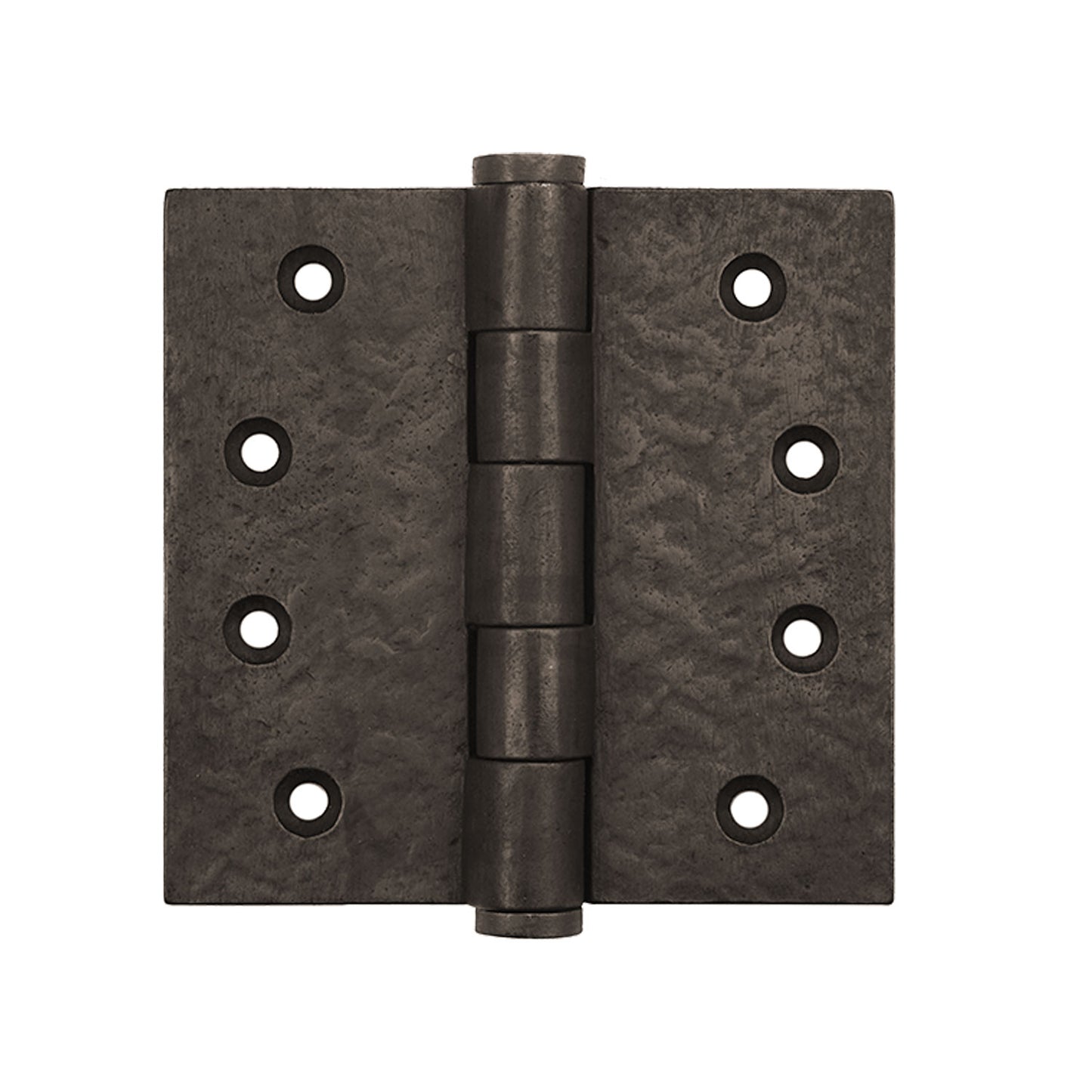 Textured Bronze Butt Hinge - 4-1/2" x 4-1/2" - Button Tip