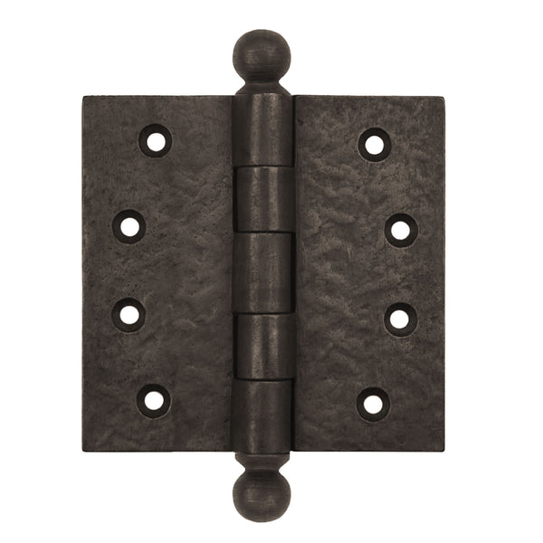 Textured Bronze Butt Hinge - 4-1/2" x 4-1/2" - Ball Tip
