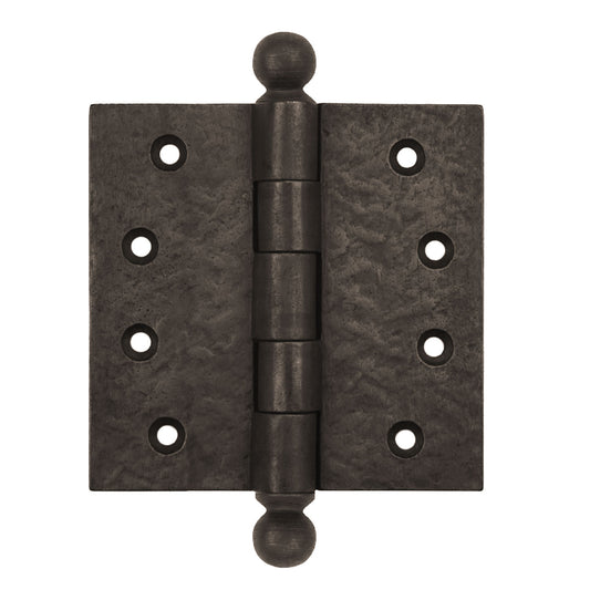 Textured Bronze Butt Hinge - 4-1/2" x 4-1/2" - Ball Tip