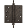 Textured Bronze Butt Hinge - 4-1/2" x 4-1/2" - Steeple Tip