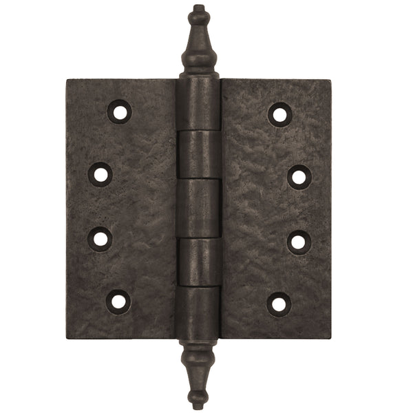 Textured Bronze Butt Hinge - 4-1/2" x 4-1/2" - Steeple Tip