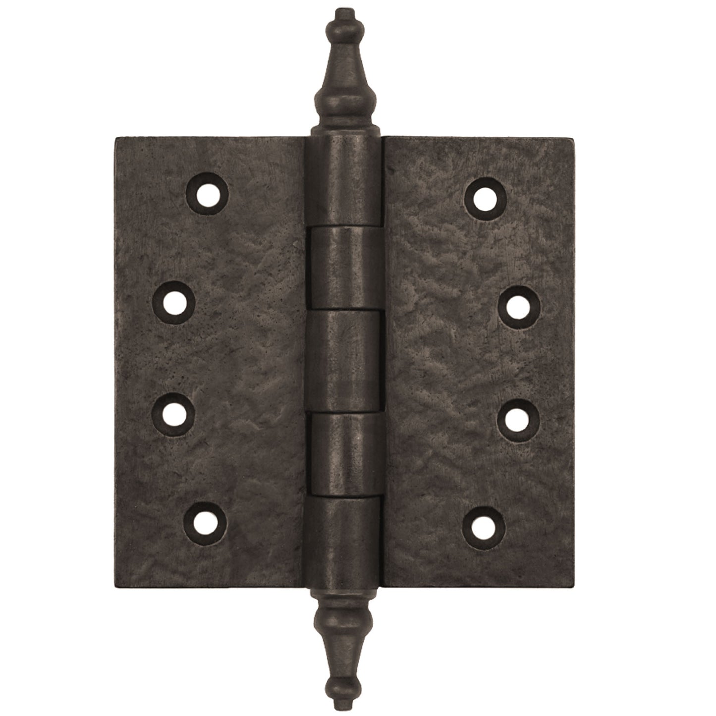 Textured Bronze Butt Hinge - 4-1/2" x 4-1/2" - Steeple Tip