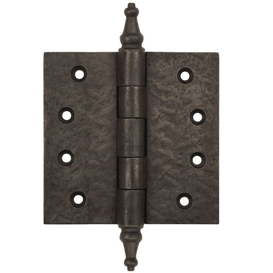 Textured Bronze Butt Hinge - 4-1/2" x 4-1/2" - Steeple Tip