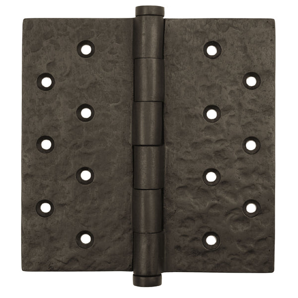 Textured Bronze High Load Butt Hinge - 8" x 8" - Button Tip