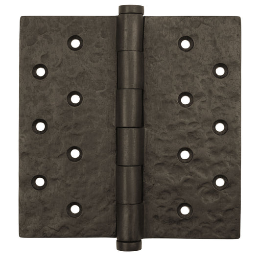 Textured Bronze High Load Butt Hinge - 8" x 8" - Button Tip