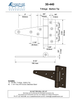 Textured Bronze T-Hinge - Button Tip