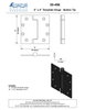 Stainless Steel 4" x 4" Spring Hinge - PVD Coated