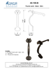 Textured Bronze Thumb Latch - Bean - Slim
