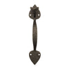 Textured Bronze Thumb Latch - Heart - Slim