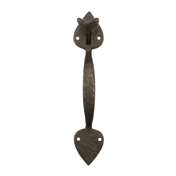 Textured Bronze Thumb Latch - Heart - Slim
