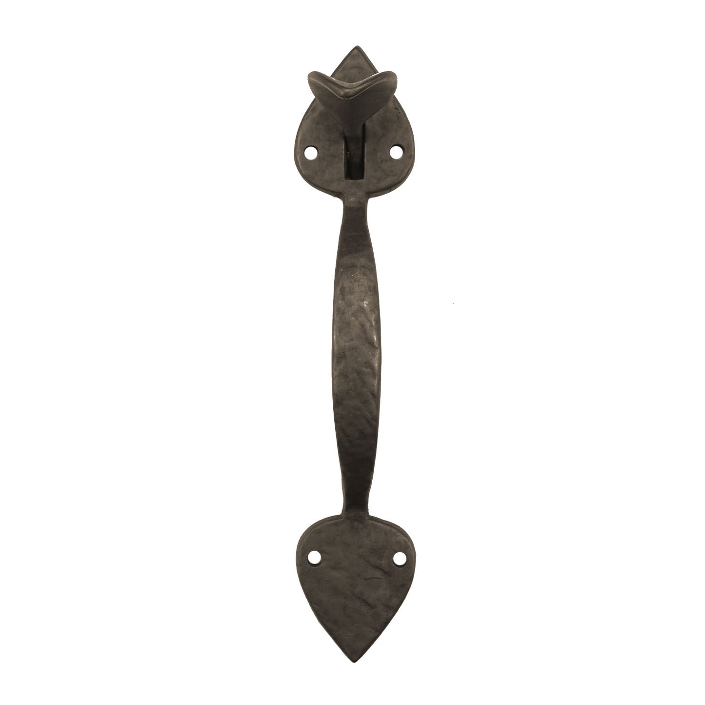 Textured Bronze Thumb Latch - Heart - Slim