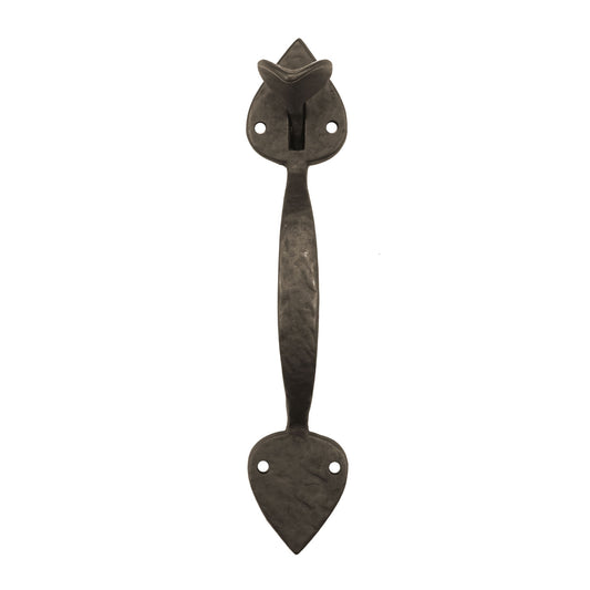 Textured Bronze Thumb Latch - Heart - Slim