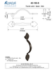Textured Bronze Thumb Latch - Spear - Slim