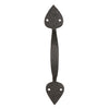 Textured Bronze Pull Handle - Heart - Slim