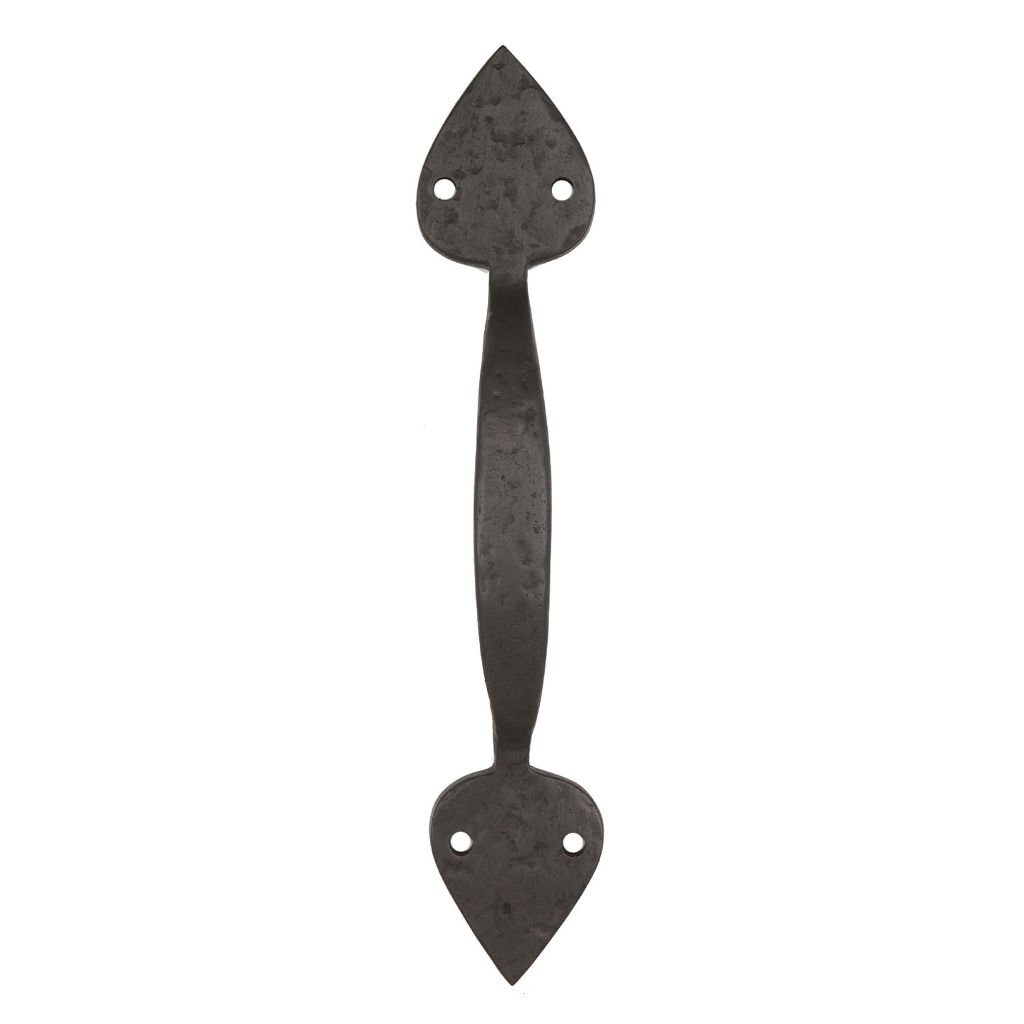 Textured Bronze Pull Handle - Heart - Slim