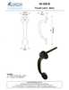 Textured Bronze Thumb Latch - Bean