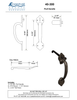 Textured Bronze Thumb Latch - Spear - 8"