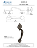 Textured Bronze Thumb Latch - Spear - 10" Large