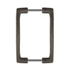 Textured Bronze Bar Pull Handle Set - Back to Back - 8" C2C