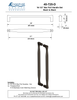 Textured Bronze Bar Pull Handle Set - Back to Back - 16-1/2" C2C