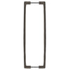 Textured Bronze Bar Pull Handle Set - Back to Back - 16-1/2" C2C