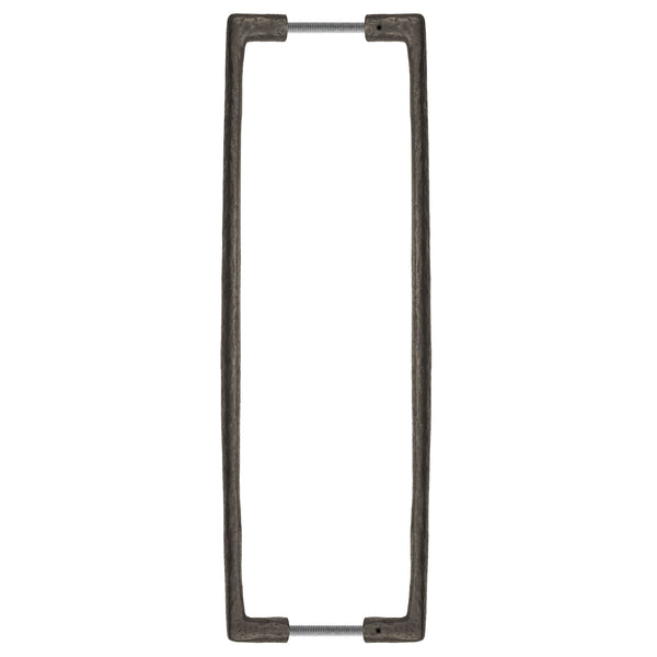 Textured Bronze Bar Pull Handle Set - Back to Back - 16-1/2" C2C