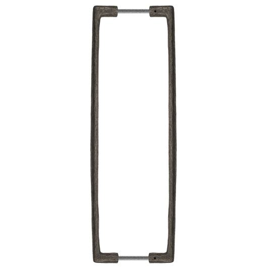 Textured Bronze Bar Pull Handle Set - Back to Back - 16-1/2" C2C