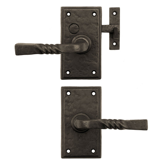 Textured Bronze Case Latch Set