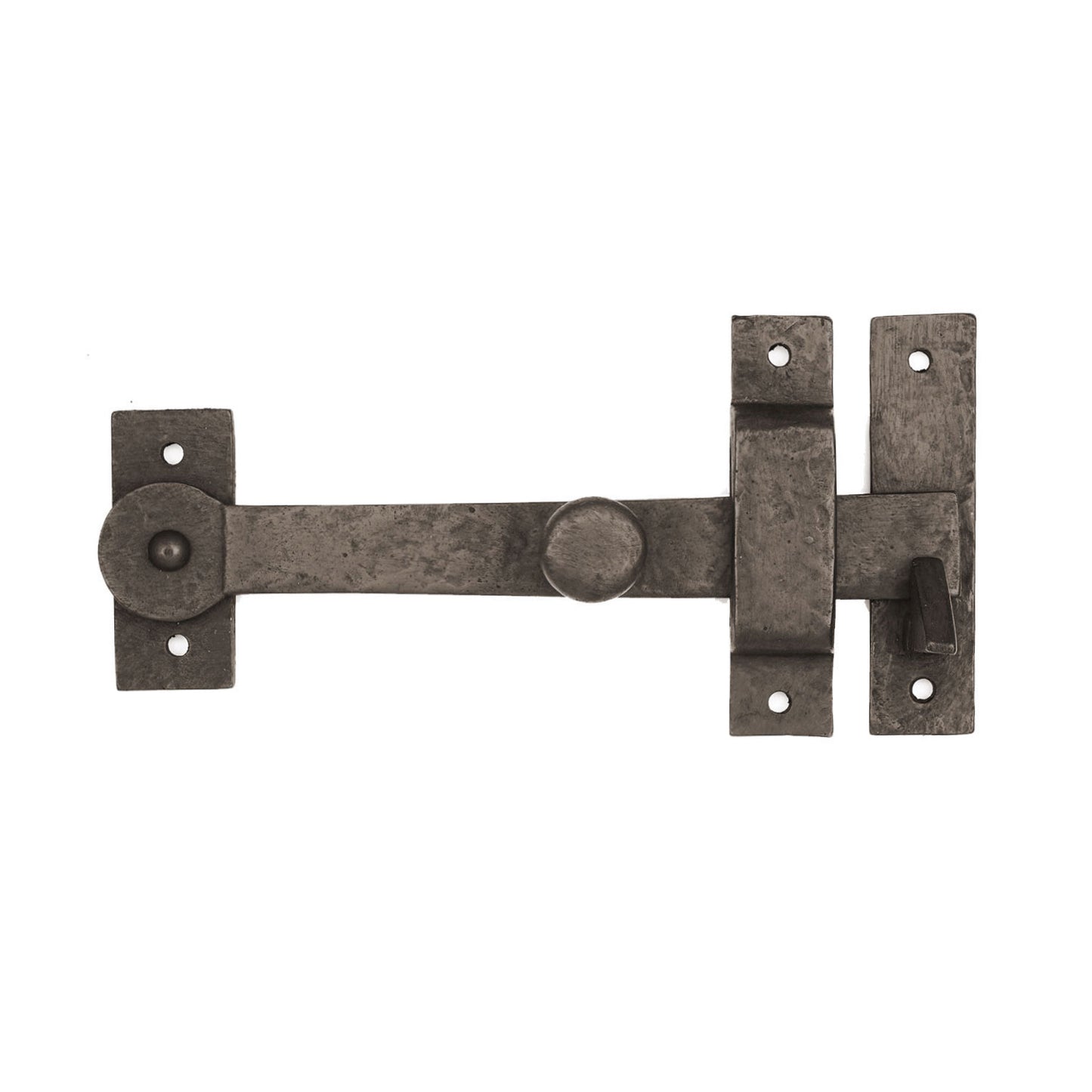 Textured Bronze Drop Bar with Knob - 7-1/2"