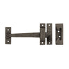 Textured Bronze Drop Bar without Knob - 6-1/2" - Reverse Bevel
