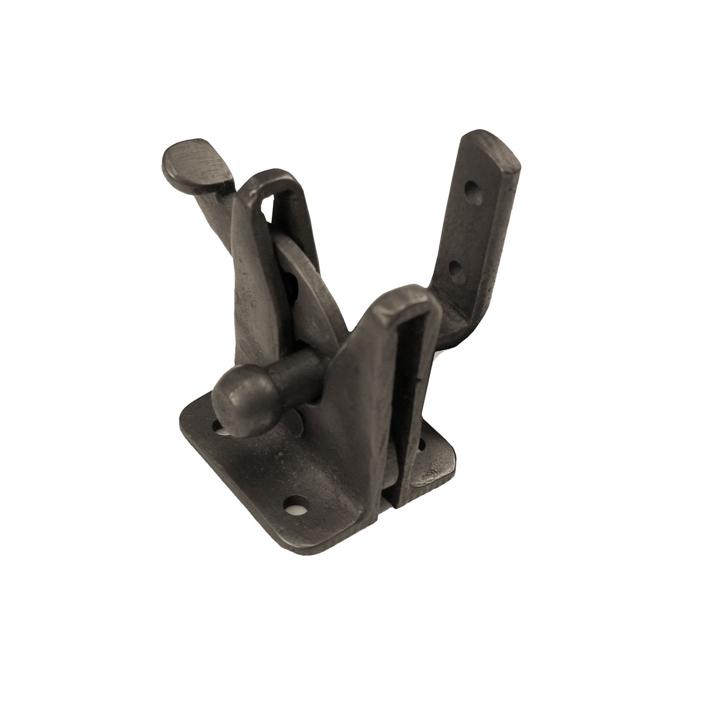 Textured Bronze Standard Gate Latch - Offset Catch - Deadbolt Hole