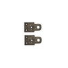 Textured Bronze Mortise Locking Plates - Pair