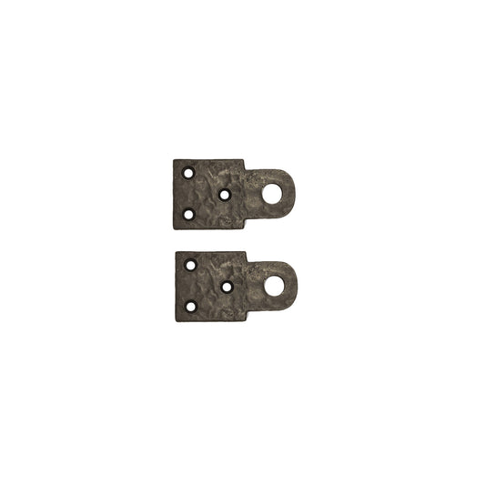 Textured Bronze Mortise Locking Plates - Pair