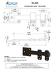 Textured Bronze Lockable Bar Latch - Reversible