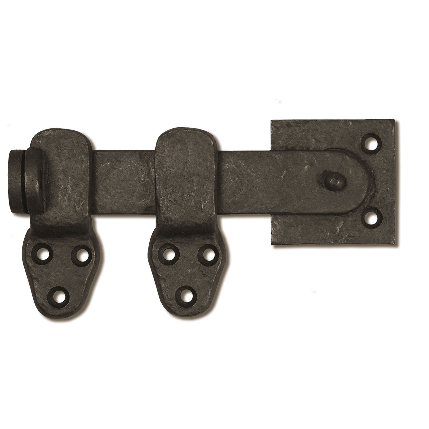 Textured Bronze Lockable Bar Latch - Reversible