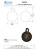 Textured Bronze Cannon Ball Gate Closer - 5 LBs