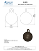 Textured Bronze Cannon Ball Gate Closer - 9 LBs