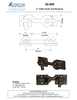 Textured Bronze Cabin Hook - 3"