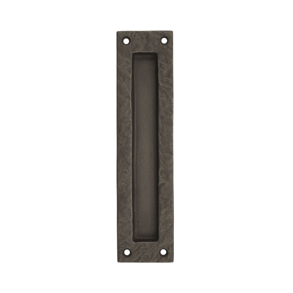 Textured Bronze Pocket Barn Door Pull