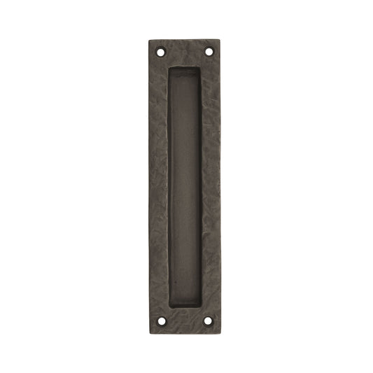 Textured Bronze Pocket Barn Door Pull