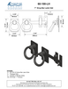 Textured Bronze Drop Bar Latch Set - 7"